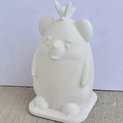 A bear with a butterfly