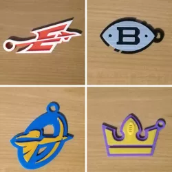 AAF Eastern Conference Team Logo Keychains