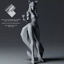 Ahri KDA - League of Legends - 25cm tall model