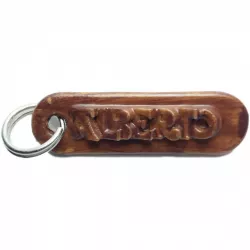 ALBERTO Personalized keychain embossed letters