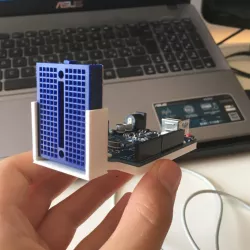 arduino UNO + mini breadboard mount