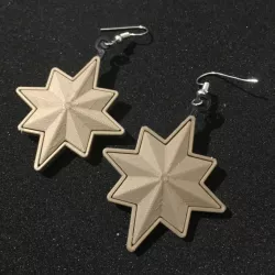 Captain Marvel Emblem Earrings