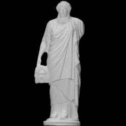 Caryatid with tragic mask