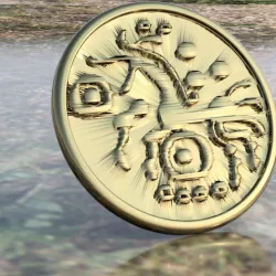 Celtic coin coaster