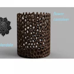 Celtic mandala flower container
