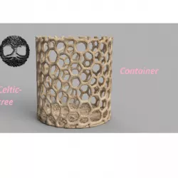 Celtic tree of life container