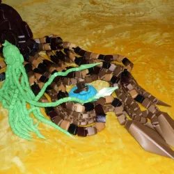 Colossal Steampunk Squid Submarine