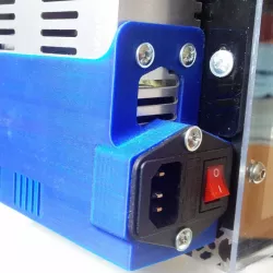 Creality Ender-4 PSU Cover with Power Switch, Fuse and 5V DC-DC Placehoder