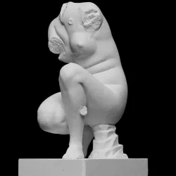 Crouching Venus with Hand of Cupid