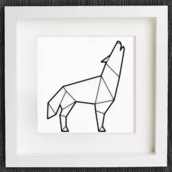 cuadro de un lobo