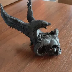 Devil Skull & Eagle Smoothed (No Logo)