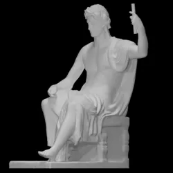 Emperor Seated On The Throne As Augustus
