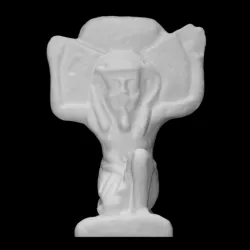 Faience figurine of a god