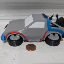 Flying DeLorean Multimaterial 2