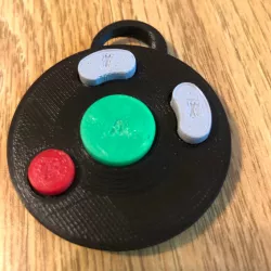 Gamecube Buttons Keychain