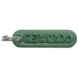 GERARDO Personalized keychain embossed letters