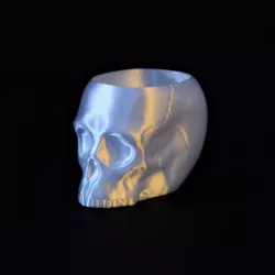 Grim Skull Vase