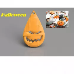 Halloween earrings: 'scaryface'