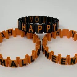 Happy Halloween "Somewhat Stretchy" Bracelet