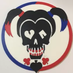 Harley Quinn Logo Coaster