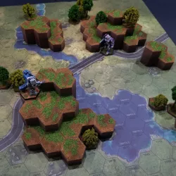 Hex Map Hills (Battletech Grasslands #2)
