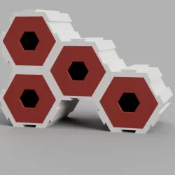 Hexagon Interlocking Storage Draws