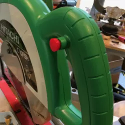Hitachi Miter Saw safety button