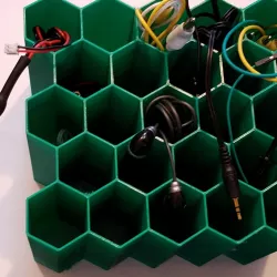Honeycomb wire rack for misc wires