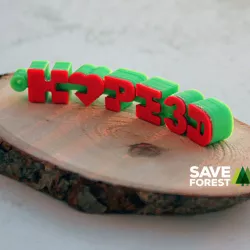 Hope 3D flexi keychain