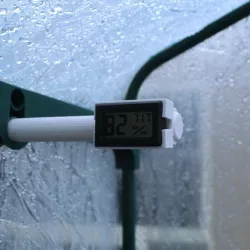 Hydrometer mount for greenhouse