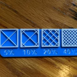 Infill Density Reference Display