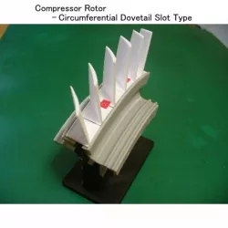 Jet Engine Component; Axial Compressor - Circumferential Dovetail Slot Type