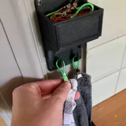 Kitchen towel hook