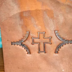 Leather Cross Imprint Stamp