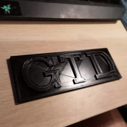 MK1/MK2 grille GTD badge.