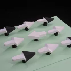 Motorized Rightward Pointing Arrow Illusion