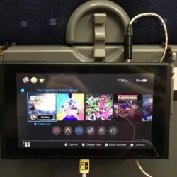 Nintendo Switch hanger(mount) for plane & train folding table!