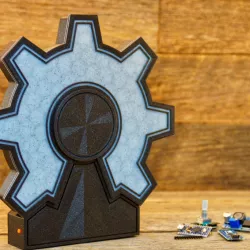 Open Source Hardware Logo LED lamp