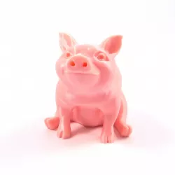 Piggy Sitting(Sir Pigglesfree): Single Extrusion Version
