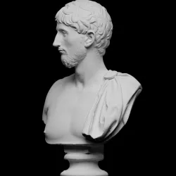 Portrait of a man with an army cape