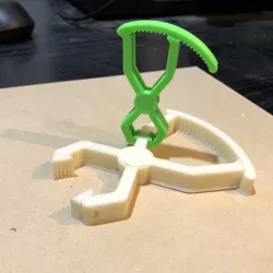 Ratchet clamp print-in-place