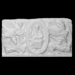 Relief depicting Griffins and Jesus