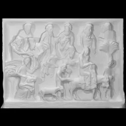 Relief depicting the Flight into Egypt