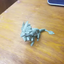 Sapphire Dragon Statue