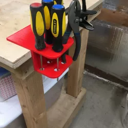 Screwdriver slip on holder