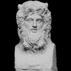 Sea Deity, Crowned, with Horns