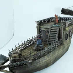 Ship's accessories door , window and ladder for my ship project