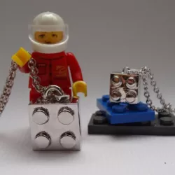 Silver LEGO pendant