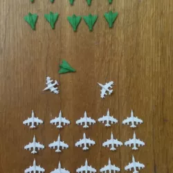 Small airplanes for board game
