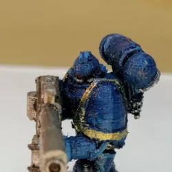 Space marine tactical squad with flamethrower - warhammer 40k